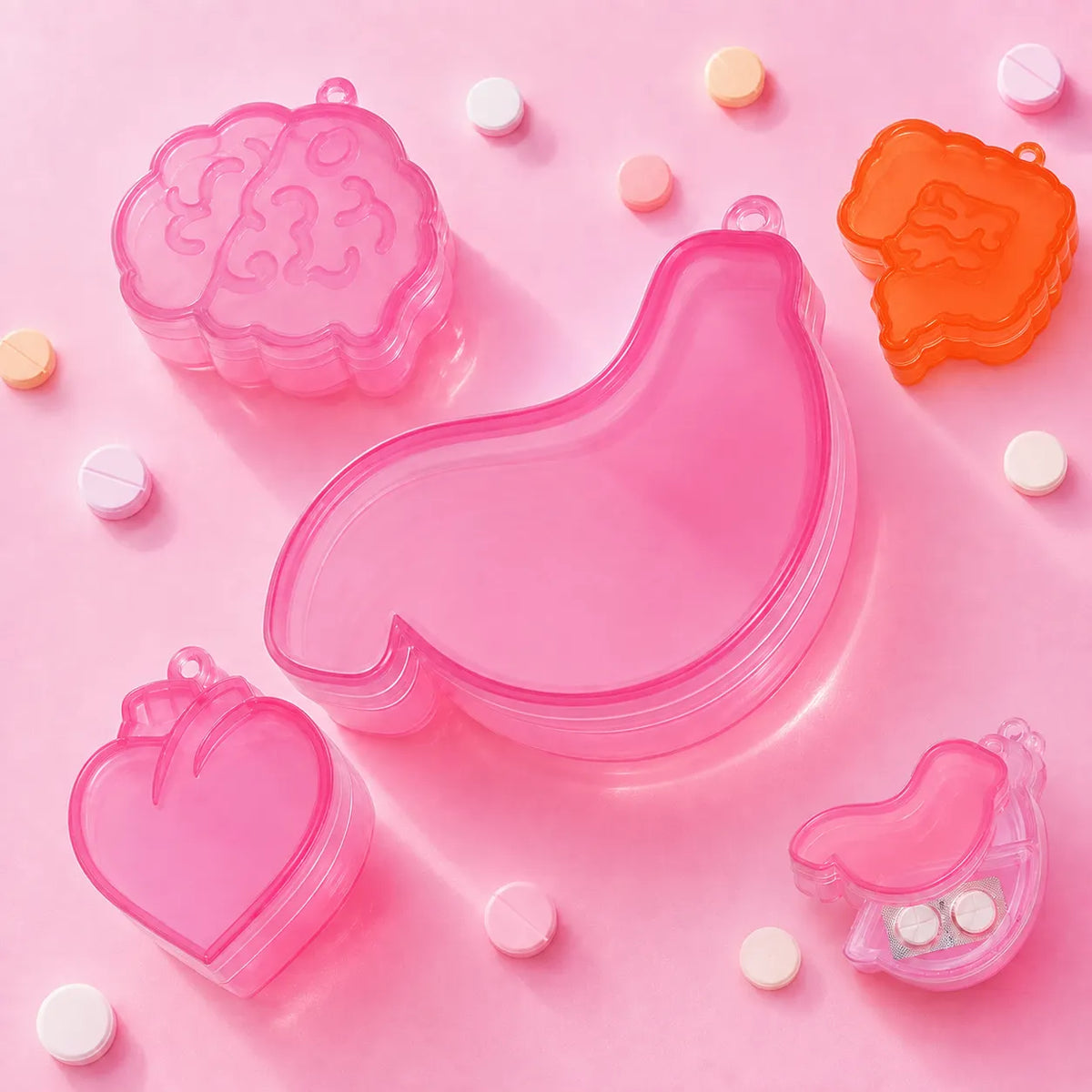 Organ-Shaped Medicine Case Novelty Collection