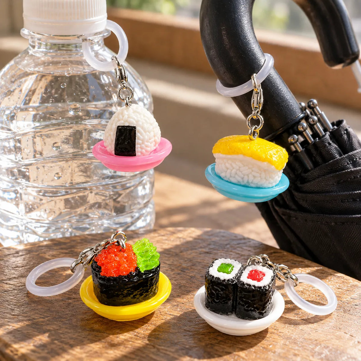 Mini Sushi and Onigiri Food Charm Collection