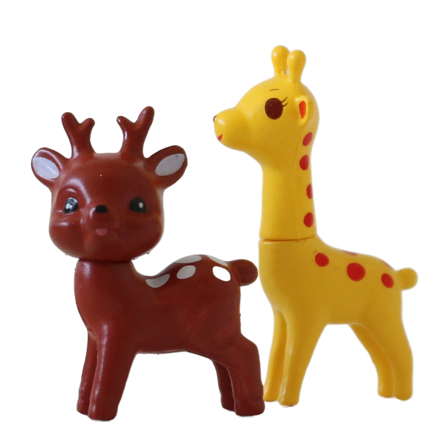 Giraffes and Deer