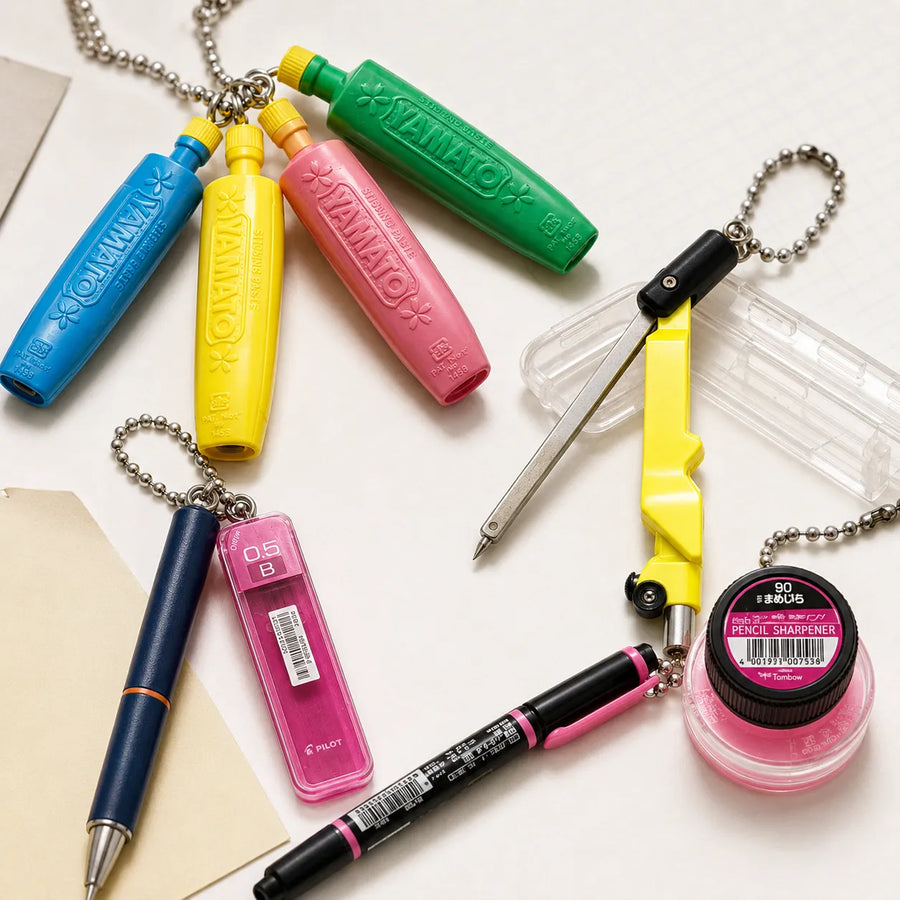 Japanese Stationery Miniature Keychain Collection
