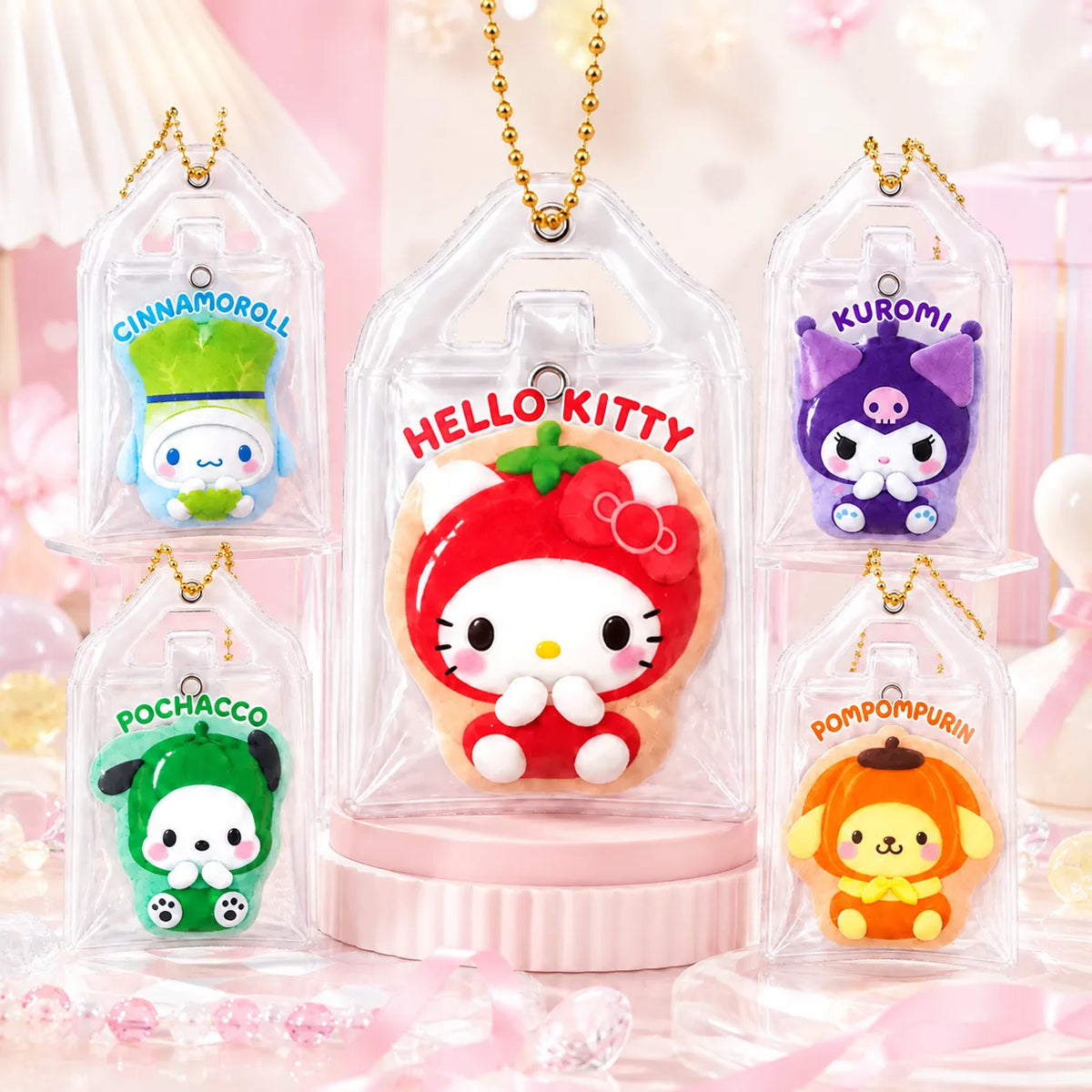Sanrio Characters Veggie Baby Takeout Mascot Charm