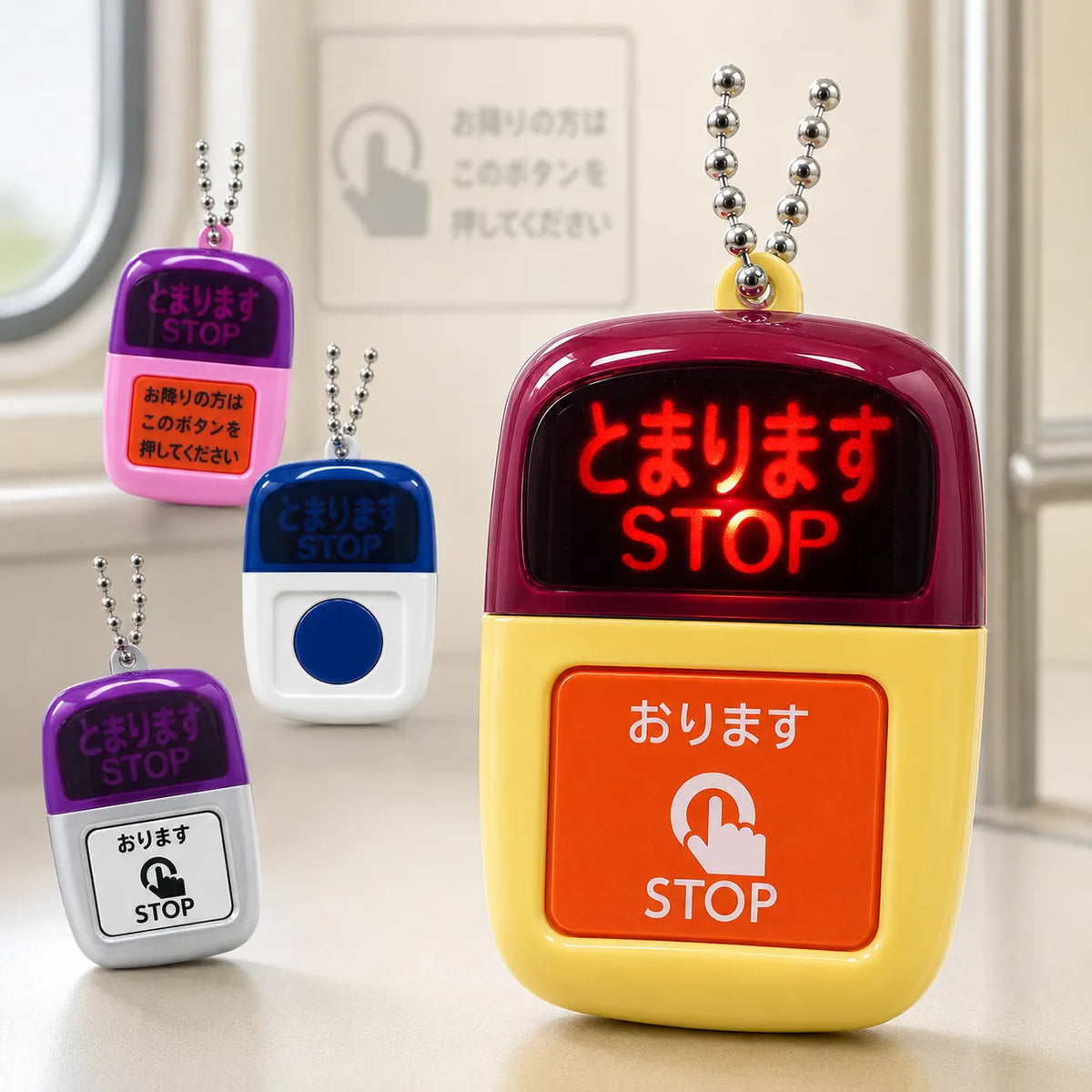 Bus Stop Button Light Mascot Collection with Sound