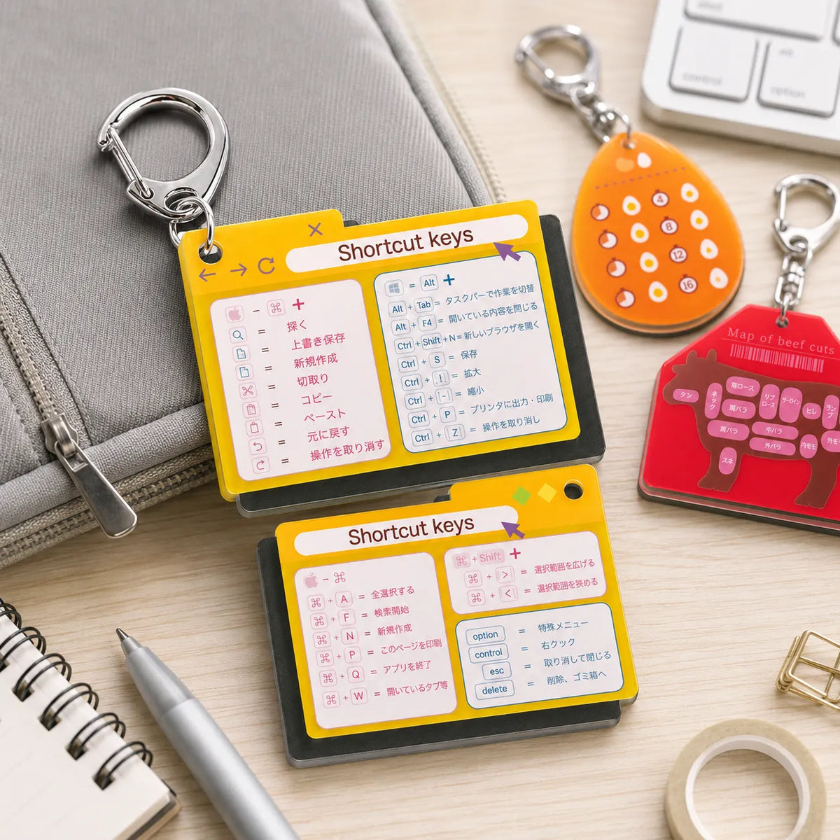Cheat Sheet Acrylic Charm Reference Collection