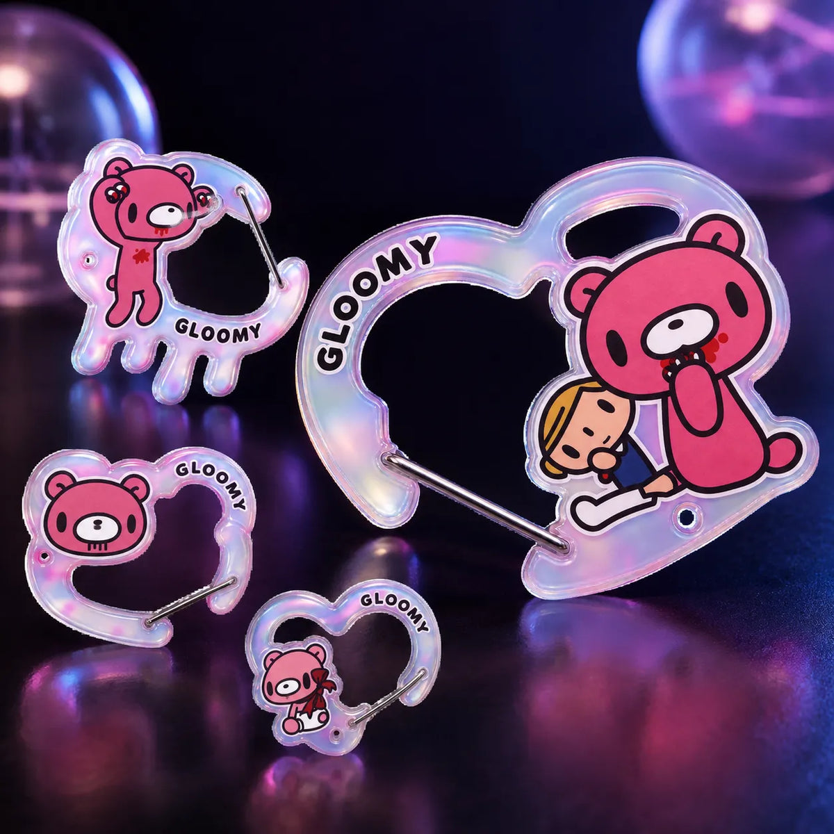 GLOOMY Aurora Acrylic Carabiner – 6 Designs