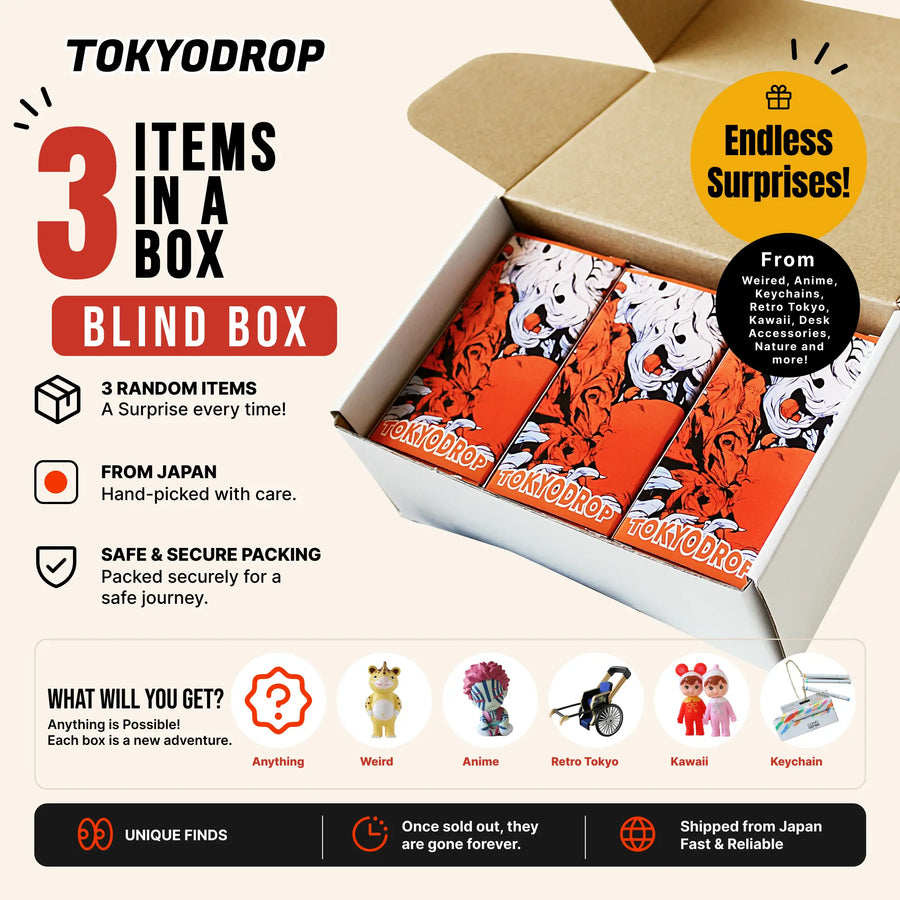 TOKYODROP Japanese Blind Box (3-Packs)