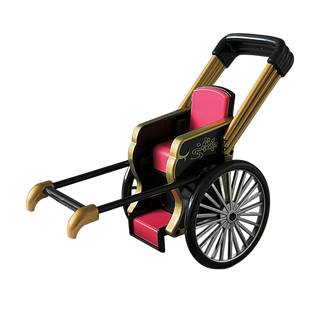 Japanese Rickshaw Miniature Toy – Traditional Jinrikisha Collectible