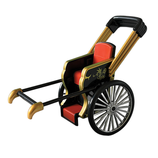 Japanese Rickshaw Miniature Toy – Traditional Jinrikisha Collectible