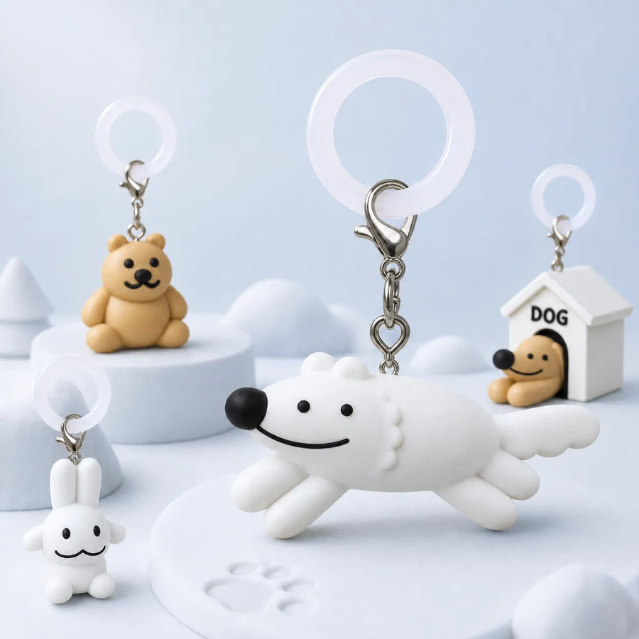 WOLFKUN Mascot Charm Collection – 7 Designs